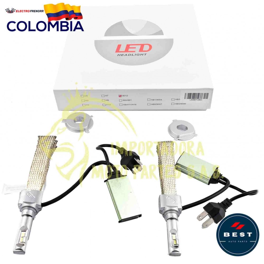 BOMBILLO  9012  LED CON DISIPADOR  12-24 VOLT